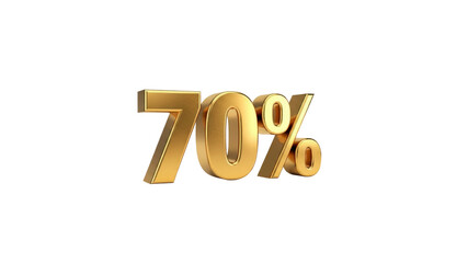 Seventy Percent 70% Discount Golden