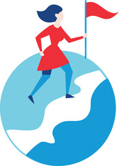 Woman global empowerment and achievement