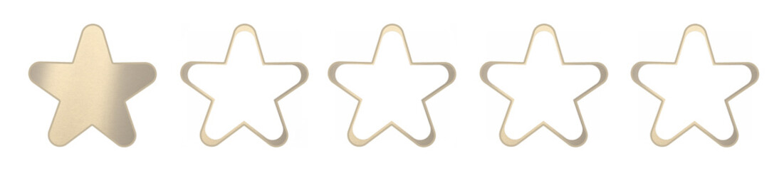 Fototapeta premium One star rating reflects negative customer experience and low service quality. User review