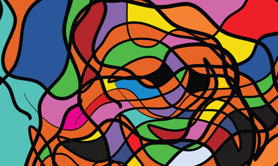 Abstract Drift and Dissolve Illustration with Flowing Particles and Dynamic Motion Background