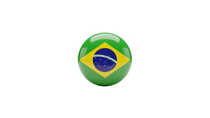 Brazil flag button