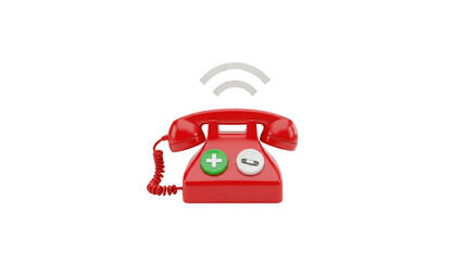 Emergency phone call for urgent medical care