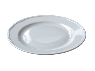 Simple White Ceramic Plate