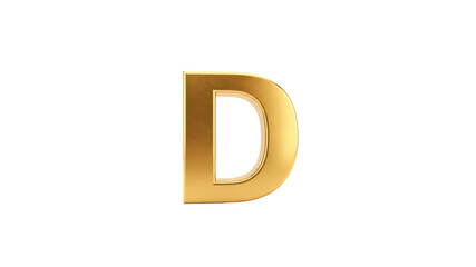 Golden Letter D