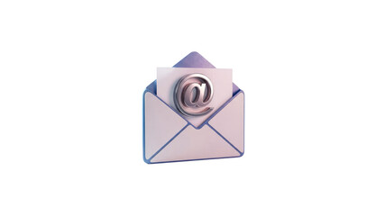 Open email with @ symbol