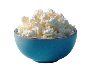 Popcorn Bowl on Blue Background