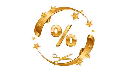 Golden discount celebration