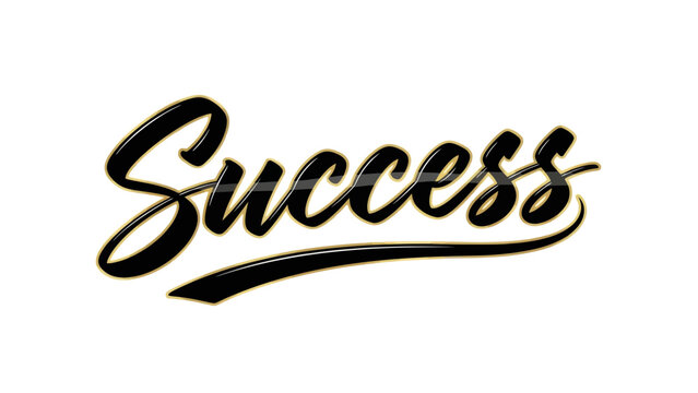 Inspirational Success Motivational Quote with Bold Elegant Script - Powered by Adobe