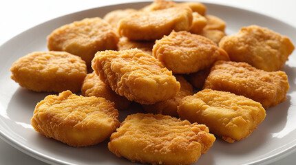 Crispy Fried Golden Chicken Nuggets