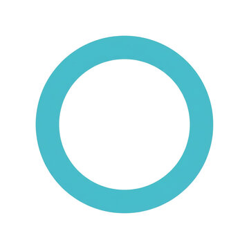 Simple turquoise circle