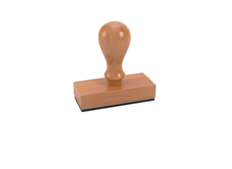 Official Rubber Stamp - Business on white background