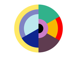 colorful random color wheel illustration