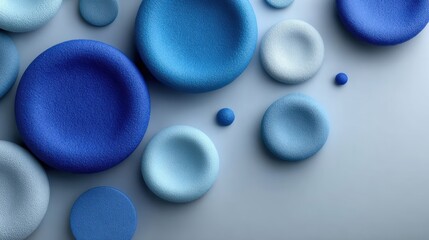 World Diabetes Day abstract vector template with blue circles, geometric patterns, medical symbols