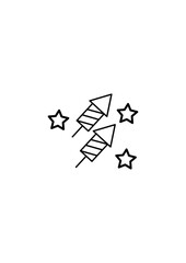 firework Vector Illustration. Suitable for New Year Celebration Event Design