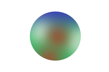 Abstract Earth Tone Multi-Gradient Sphere