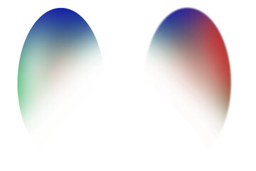 Abstract Dual Gradient Soft-Focus Ovals