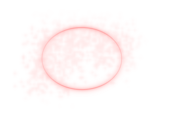 Ethereal Glowing Red Neon Oval Ring