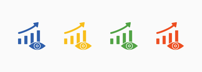 Vision Icon Set Color Multiple Style Collection Element For Design