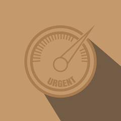 Urgent Speed Meter Gauge Icon