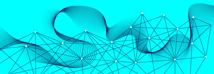 Elegant abstract background with flowing line waves and curved patterns with a clean blue gradient aesthetic. Ideal for premium design projects, technology branding, creative visuals, and high-tech.