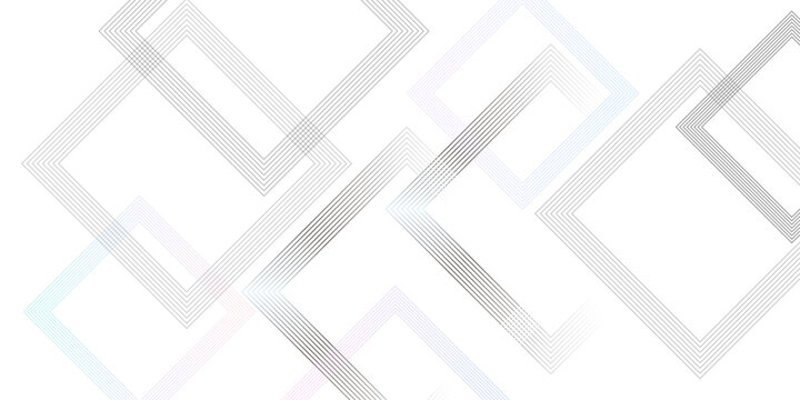 Abstract geometric line art pattern with layered chevron shapes in pastel blue pink and monochrome gradient