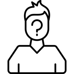Obraz premium Anonymous Tip Icon