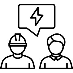 Obraz premium Labor Dispute Icon