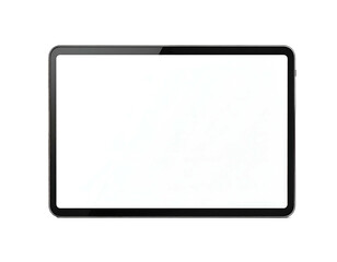 Sleek, modern digital tablet with a blank, bright screen
