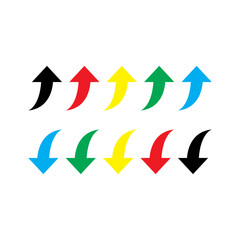 Curved Up Down Arrow Icon &ndash; Vertical Flow Direction Symbol