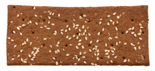 Rye diet crispbread on a white background. Bread crisp isolate.