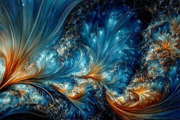 Juliaa set fractals,flower petals