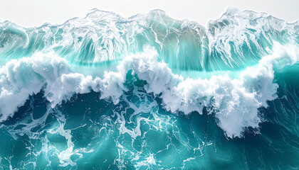 Ocean Wave Aerial View