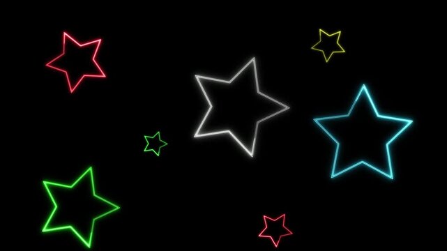 nice and cool simple star roteting background motion video (2)