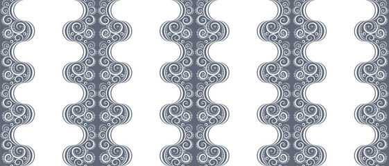 Seamless pattern of lace stripes. Vector illustration.