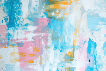 Abstract Artistic Colorful Background with Brush Strokes
