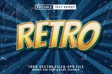 Retro Editable Text Effect