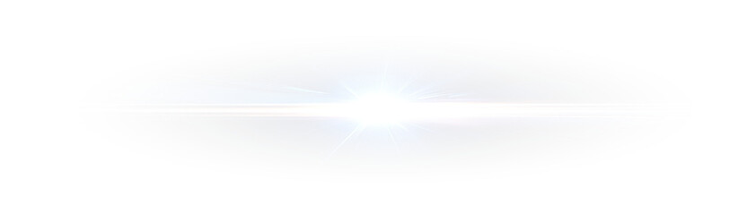 Bright Neon Gold Laser Line and Flare Effect