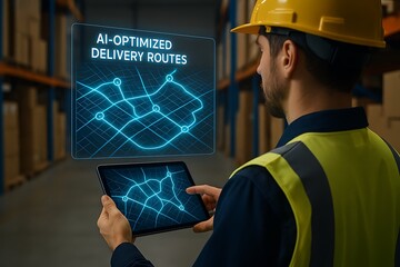 AI-Optimized Delivery Routes in Smart Warehouse Logistics