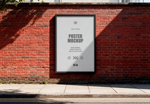 Urban Street Wall Poster Mockup