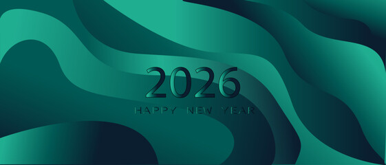 2026 Happy New Year celebration background