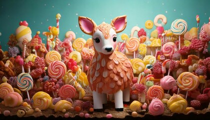  Candy Animals Wonderland.png generative ai