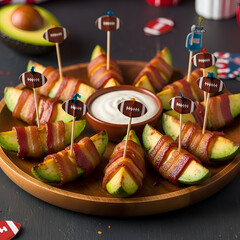 Game Day Avocado Bacon Bites  Dip  Perfect Party Appetizer