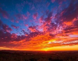 ibrant sunset sky with streaks of orange pink and purple clouds painting the horizon in a b.jpg