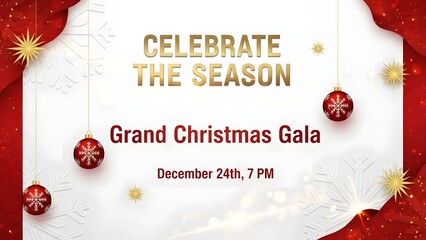 Grand Christmas Gala Invitation