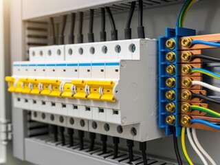 Electrical Distribution Board with Organized Wiring