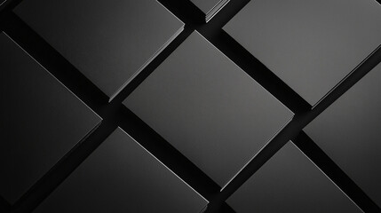 Blank business cards in a creative flat lay arrangement on a dark surface for branding ideas