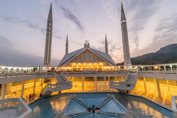 Faisal mosque in Islamabad, Pakistan
