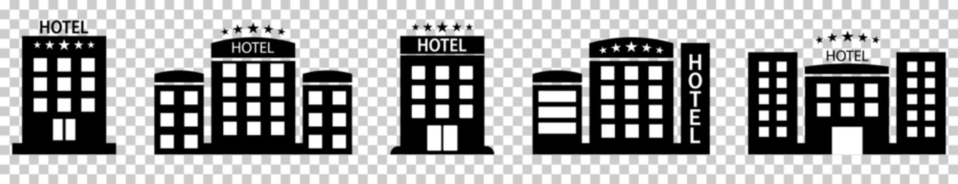 Set of hotel icons