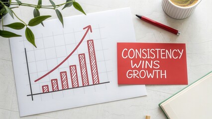 Diagram of rising bar chart showing business growth