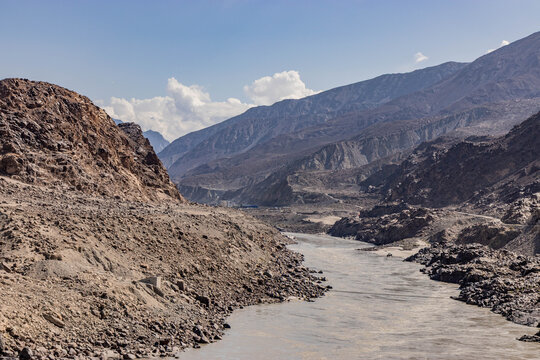 Indus river valley near Chilas, Pakistan